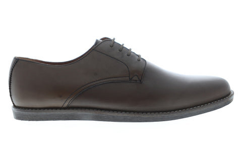 Frank Wright Trinder MFW508 Mens Brown Leather Lace Up Plain Toe Oxfords Shoes