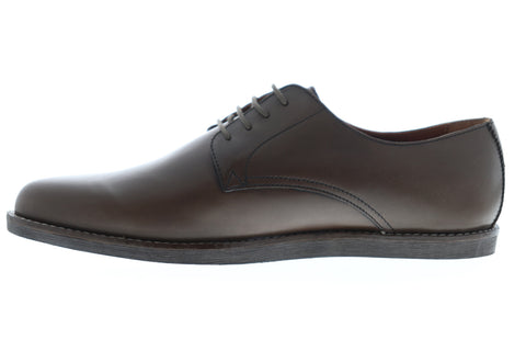 Frank Wright Trinder MFW508 Mens Brown Leather Lace Up Plain Toe Oxfords Shoes