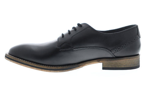 Frank Wright Merton MFW516 Mens Black Leather Lace Up Plain Toe Oxfords Shoes