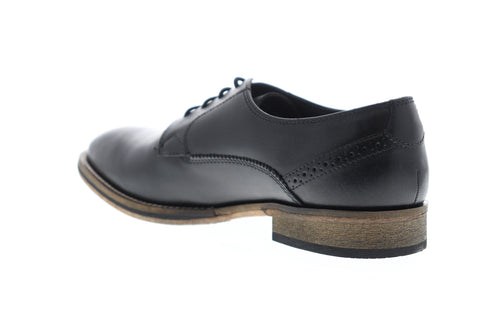 Frank Wright Merton MFW516 Mens Black Leather Lace Up Plain Toe Oxfords Shoes
