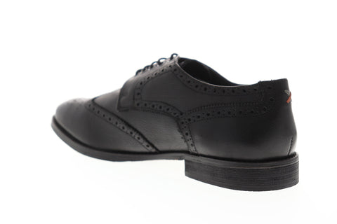 Frank Wright Merc MFW533 Mens Black Leather Low Top Wingtip Oxfords Shoes