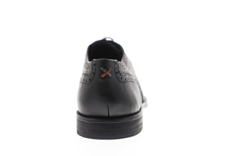 Frank Wright Merc MFW533 Mens Black Leather Low Top Wingtip Oxfords Shoes