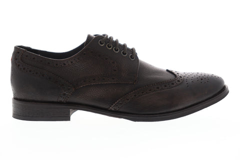Frank Wright Merc MFW533 Mens Brown Leather Lace Up Wingtip Oxfords Shoes