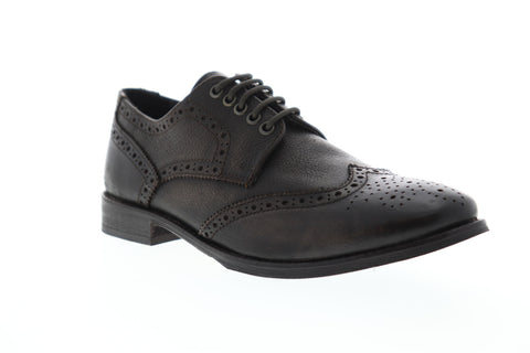 Frank Wright Merc MFW533 Mens Brown Leather Lace Up Wingtip Oxfords Shoes