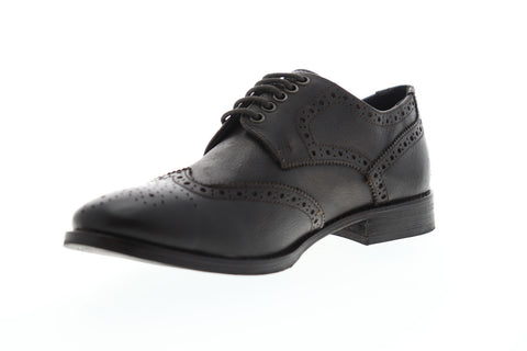 Frank Wright Merc MFW533 Mens Brown Leather Lace Up Wingtip Oxfords Shoes