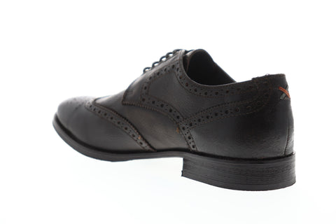 Frank Wright Merc MFW533 Mens Brown Leather Lace Up Wingtip Oxfords Shoes