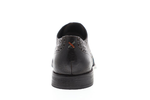 Frank Wright Merc MFW533 Mens Brown Leather Lace Up Wingtip Oxfords Shoes