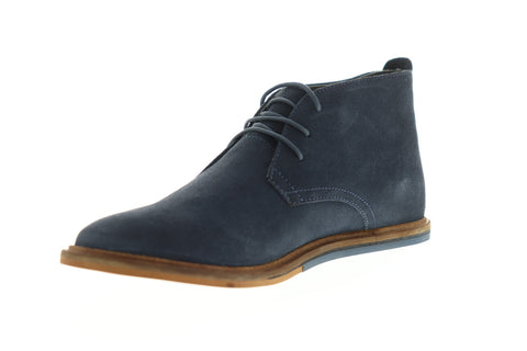 Frank Wright Strachan MFW871 Mens Blue Suede Lace Up Chukkas Boots