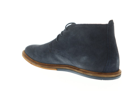 Frank Wright Strachan MFW871 Mens Blue Suede Lace Up Chukkas Boots