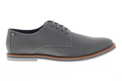Frank Wright Telford MFW879 Mens Gray Canvas Lace Up Plain Toe Oxfords Shoes