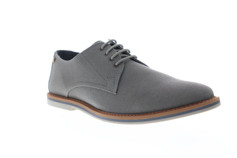 Frank Wright Telford MFW879 Mens Gray Canvas Lace Up Plain Toe Oxfords Shoes