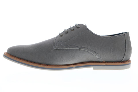 Frank Wright Telford MFW879 Mens Gray Canvas Lace Up Plain Toe Oxfords Shoes