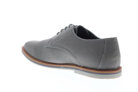 Frank Wright Telford MFW879 Mens Gray Canvas Lace Up Plain Toe Oxfords Shoes