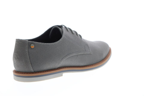 Frank Wright Telford MFW879 Mens Gray Canvas Lace Up Plain Toe Oxfords Shoes