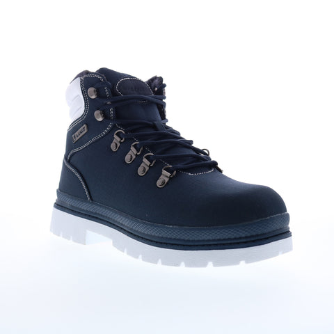 Lugz Grotto Ripstop MGROTRT-411 Mens Blue Canvas Lace Up Casual Dress Boots