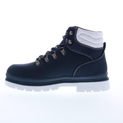 Lugz Grotto Ripstop MGROTRT-411 Mens Blue Canvas Lace Up Casual Dress Boots