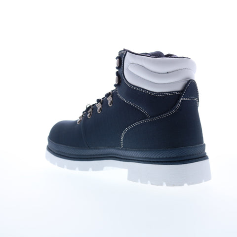 Lugz Grotto Ripstop MGROTRT-411 Mens Blue Canvas Lace Up Casual Dress Boots