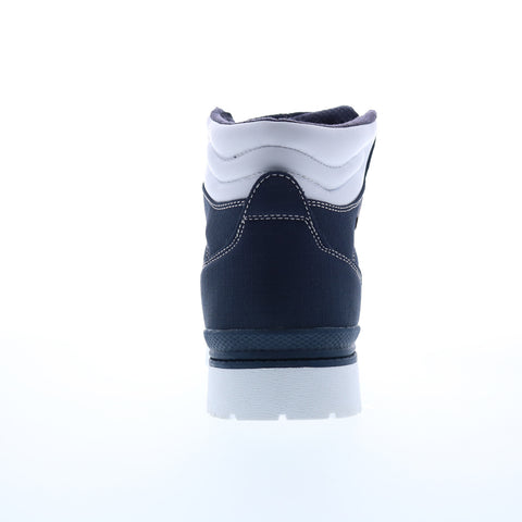 Lugz Grotto Ripstop MGROTRT-411 Mens Blue Canvas Lace Up Casual Dress Boots