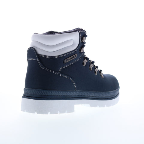 Lugz Grotto Ripstop MGROTRT-411 Mens Blue Canvas Lace Up Casual Dress Boots