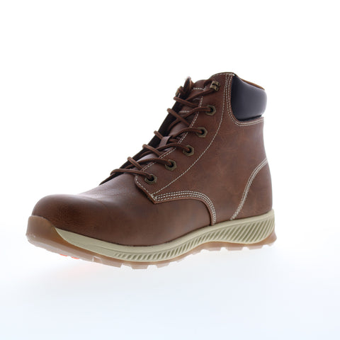 Lugz Hardwood MHARDWGV-7745 Mens Brown Synthetic Lace Up Casual Dress Boots