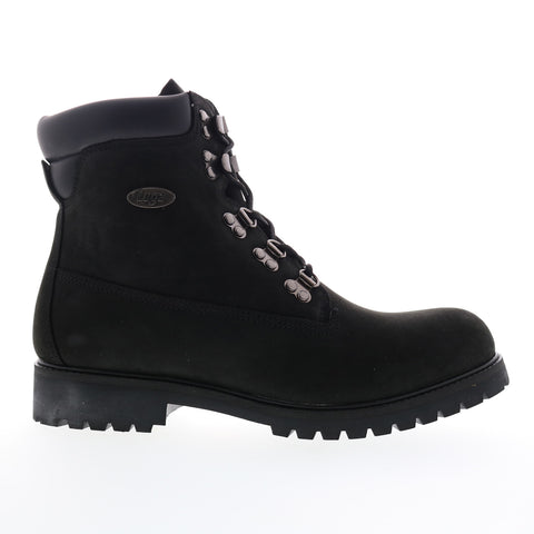 Lugz Khan MKHANN-001 Mens Black Suede Lace Up Casual Dress Boots
