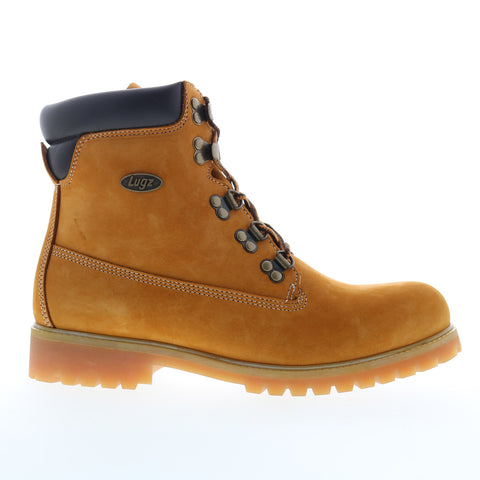 Lugz Khan MKHANN-7470 Mens Brown Suede Lace Up Casual Dress Boots