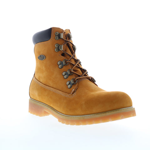 Lugz Khan MKHANN-7470 Mens Brown Suede Lace Up Casual Dress Boots