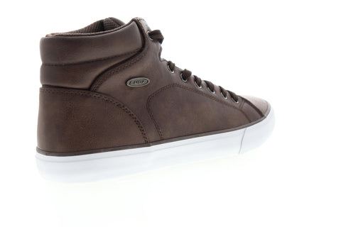 Lugz King LX MKINGGV-2430 Mens Brown High Top Lace Up Lifestyle Sneakers Shoes