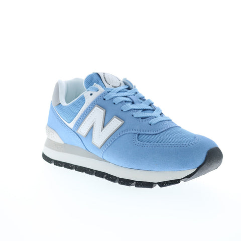 New Balance 574 ML574D2A Mens Blue Suede Lace Up Lifestyle Sneakers Shoes