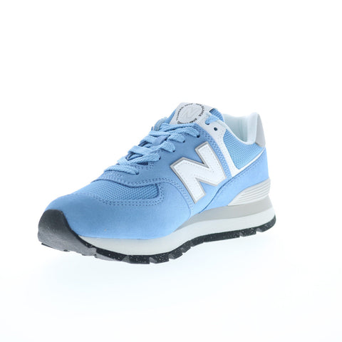 New Balance 574 ML574D2A Mens Blue Suede Lace Up Lifestyle Sneakers Shoes