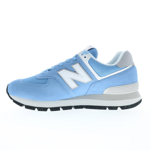 New Balance 574 ML574D2A Mens Blue Suede Lace Up Lifestyle Sneakers Shoes