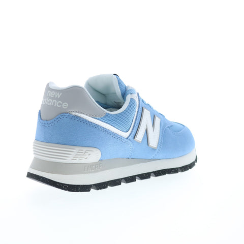New Balance 574 ML574D2A Mens Blue Suede Lace Up Lifestyle Sneakers Shoes