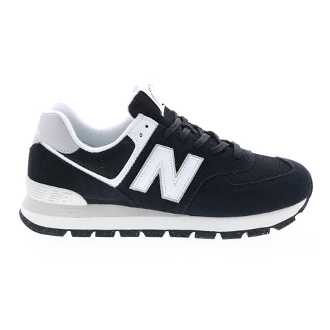 New Balance 574 ML574D2I Mens Black Suede Lifestyle Sneakers Shoes