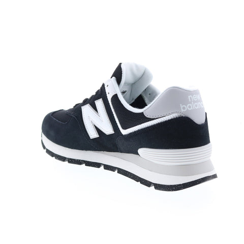 New Balance 574 ML574D2I Mens Black Suede Lifestyle Sneakers Shoes