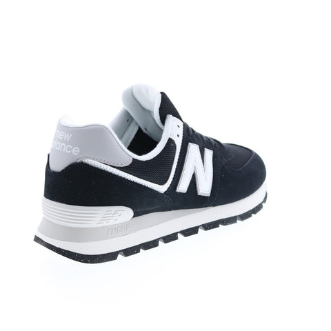 New Balance 574 ML574D2I Mens Black Suede Lifestyle Sneakers Shoes