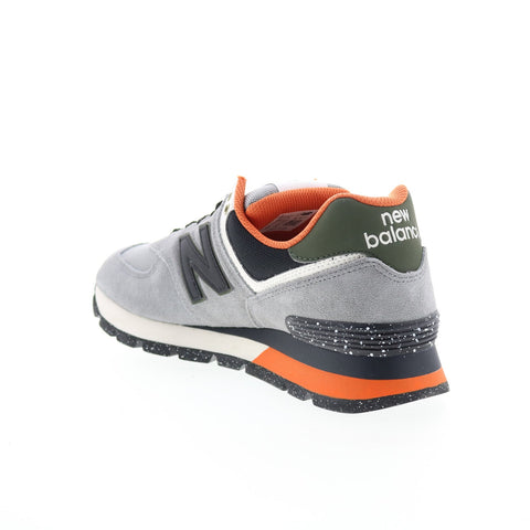 New Balance 574 ML574DAG Mens Gray Suede Lace Up Lifestyle Sneakers Shoes