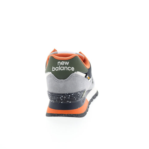 New Balance 574 ML574DAG Mens Gray Suede Lace Up Lifestyle Sneakers Shoes