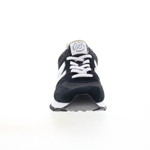 New Balance 574 ML574DBW Mens Black Suede Lace Up Lifestyle Sneakers Shoes