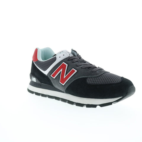 New Balance 574 ML574DP2 Mens Black Suede Lace Up Lifestyle Sneakers Shoes
