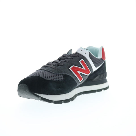 New Balance 574 ML574DP2 Mens Black Suede Lace Up Lifestyle Sneakers Shoes