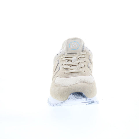 New Balance 574 ML574DT2 Mens Beige Suede Lace Up Lifestyle Sneakers Shoes
