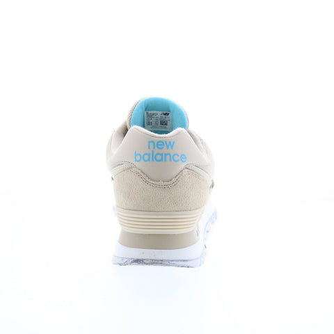 New Balance 574 ML574DT2 Mens Beige Suede Lace Up Lifestyle Sneakers Shoes