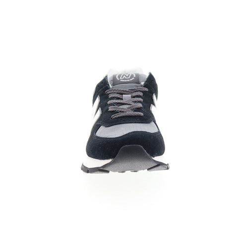 New Balance 574 ML574DZB Mens Black Suede Lace Up Lifestyle Sneakers Shoes