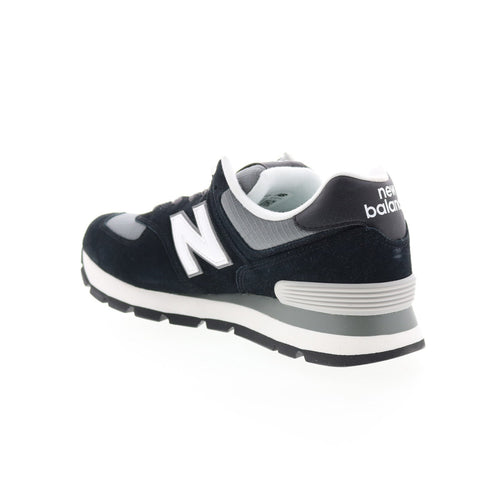 New Balance 574 ML574DZB Mens Black Suede Lace Up Lifestyle Sneakers Shoes