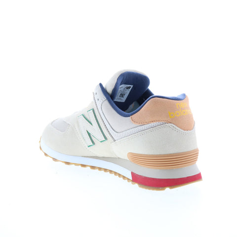 New Balance 574 ML574GE2 Mens Beige Suede Lace Up Lifestyle Sneakers Shoes