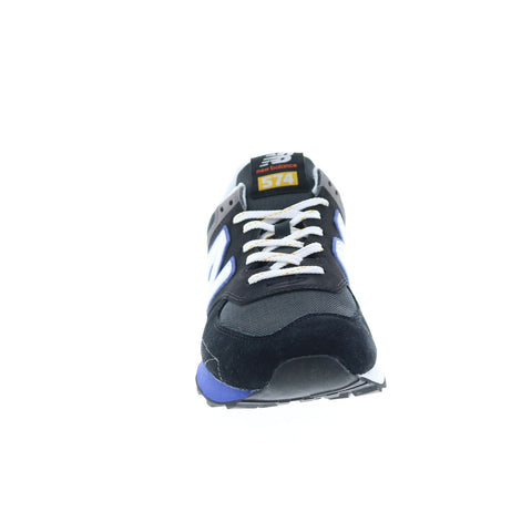 New Balance 574 ML574HI2 Mens Black Suede Lifestyle Sneakers Shoes