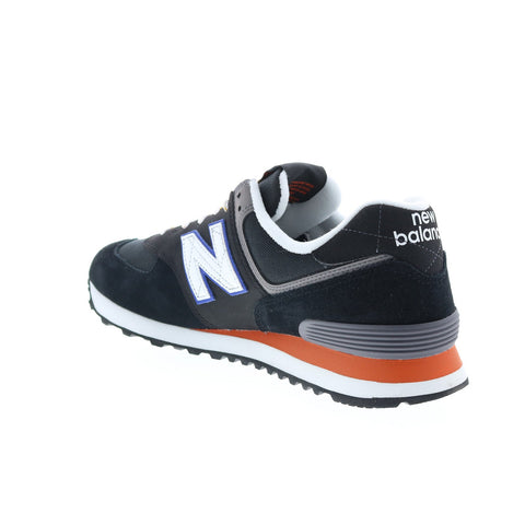New Balance 574 ML574HI2 Mens Black Suede Lifestyle Sneakers Shoes