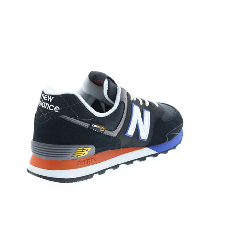 New Balance 574 ML574HI2 Mens Black Suede Lifestyle Sneakers Shoes
