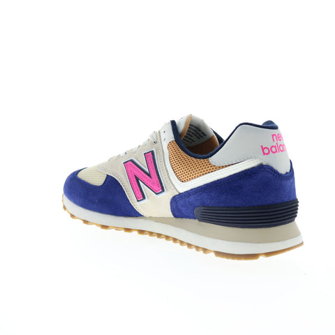 New Balance 574 ML574LF2 Mens Beige Suede Lace Up Lifestyle Sneakers Shoes