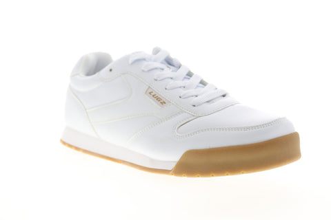 Lugz Matchpoint MMATCHV-150 Mens White Leather Lace Up Lifestyle Sneakers Shoes
